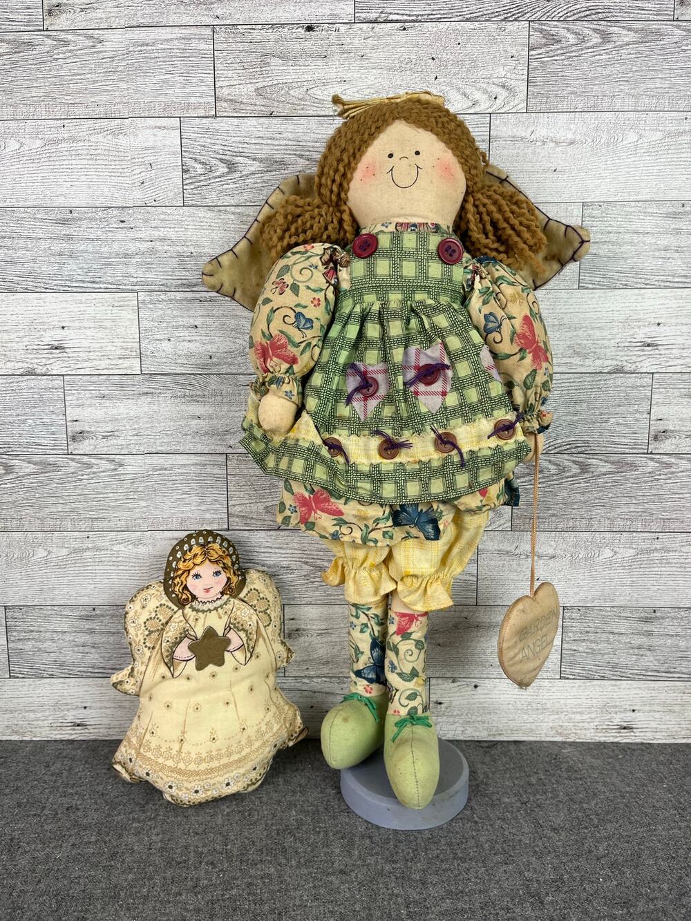 Prima Creations GARDEN ANGEL DOLL 17 Inch With Pillow Vintage Decor